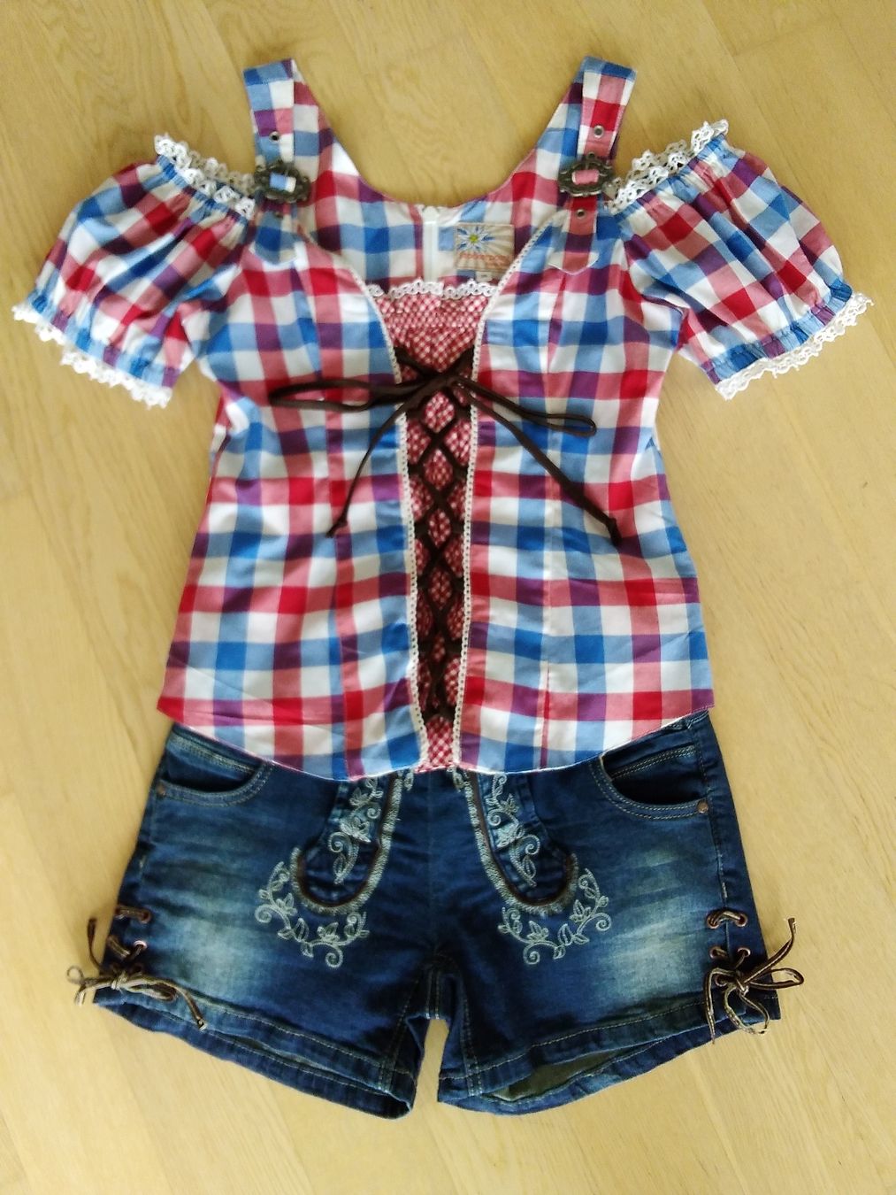 Blusen: STOCKERPOINT Trachten-Bluse kariert Grösse 34 – Neu (gemäss Beschreibung) aus Buchrain von QueenyHE51 8
