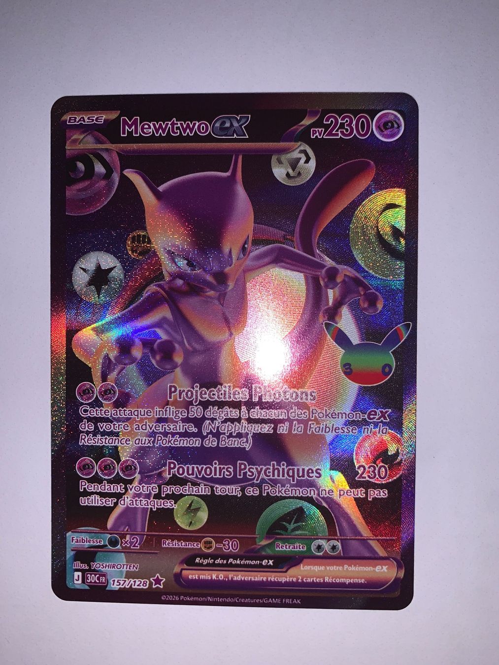 Pokémon Carte collezionabili: Mewtwo Ex 30 ans – Nuovo (secondo la descrizione) da Lausanne venduto da Landon21