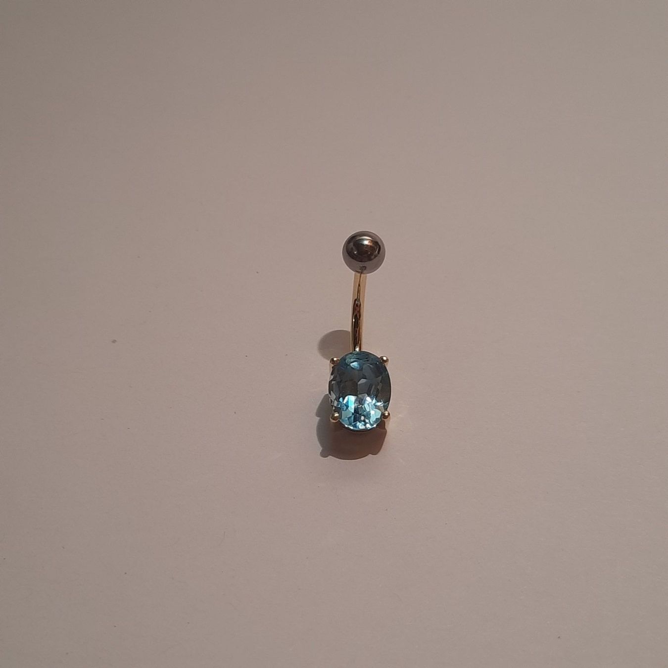 Gioielli per piercing: Gold-Bauchnabelpiercing mit Topas Edelstein – Nuovo (secondo la descrizione) da Unterägeri venduto da Altgoldschmuck 1