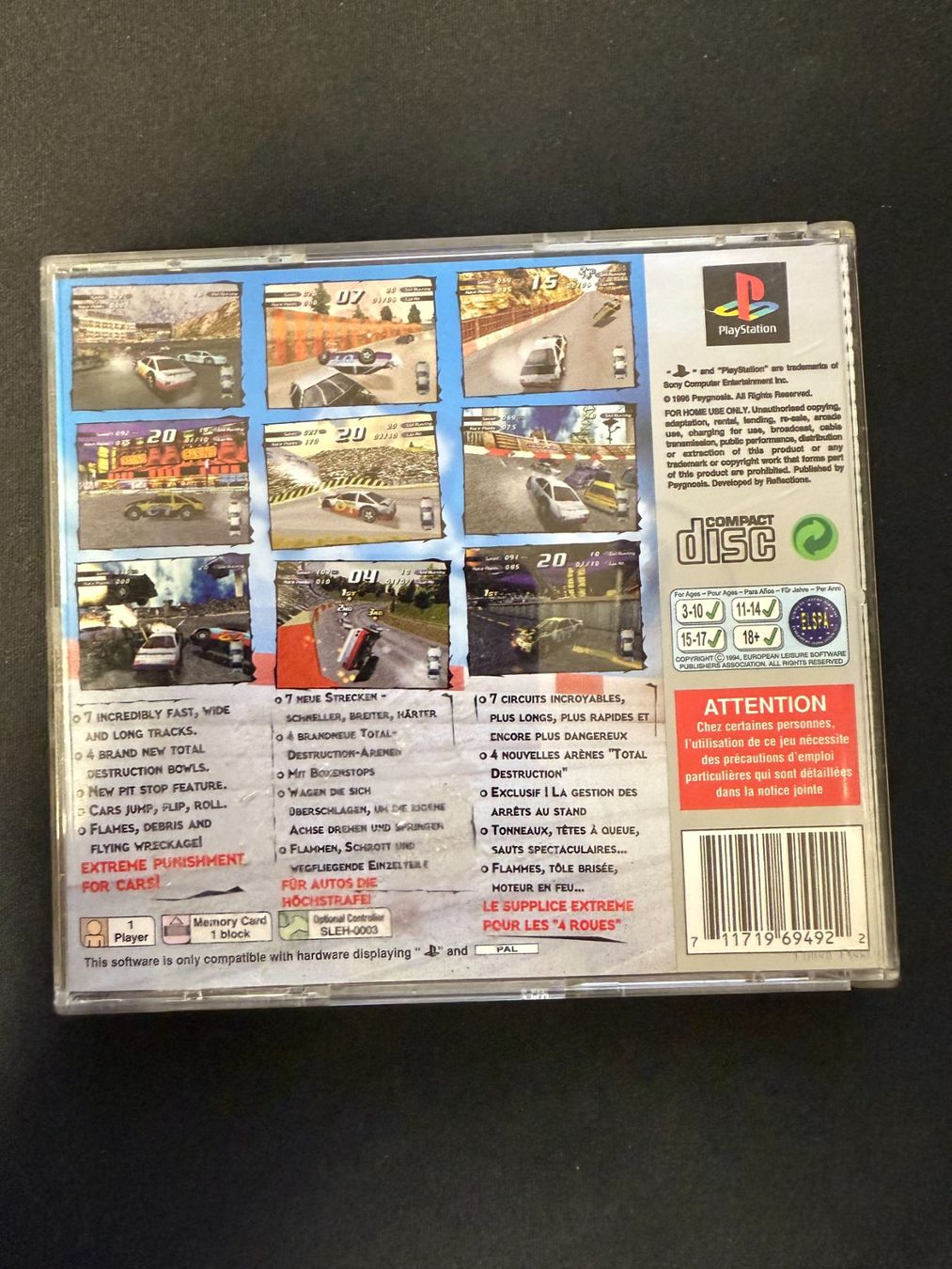 Sony Giochi: Destruction Derby 2 - PS1 – Usato da Pont-de-la-Morge venduto da Darfal 2