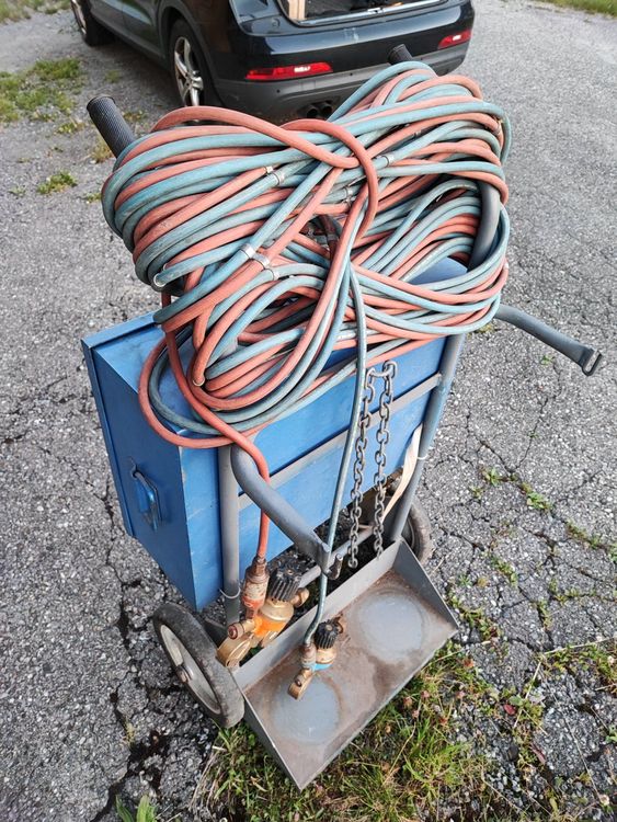 GLOOR GasflaschenWagen mit Manometer und sehr viel Schlauch Kaufen