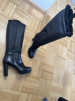 Aldo Brué Damen Stiefel Leder schwarz gefüttert