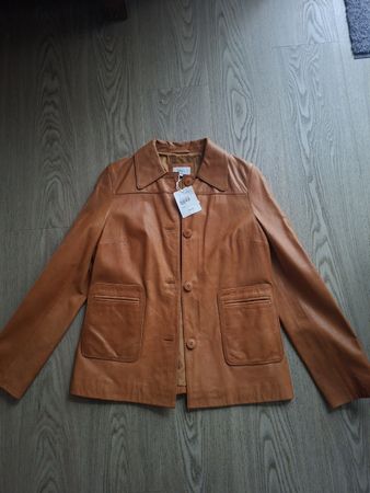 veste en cuir femme taille 40 sfera 