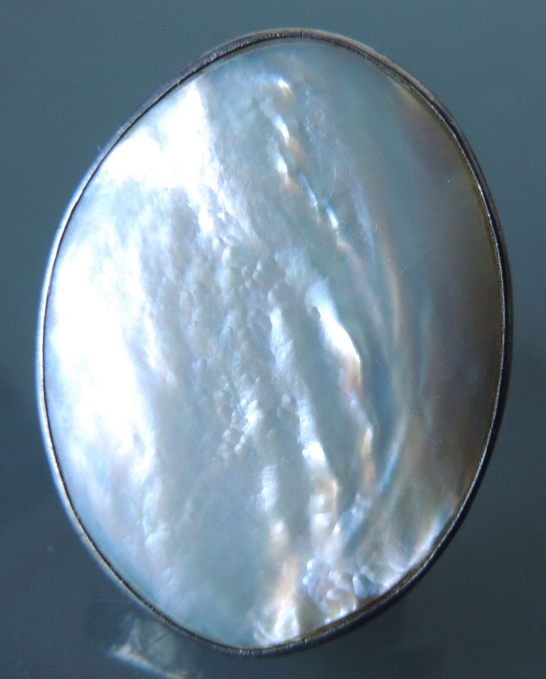 Anelli: Silber 925 Perlmutt Fingerring 41 x 31 mm – Usato da Waldenburg venduto da schaller707 3