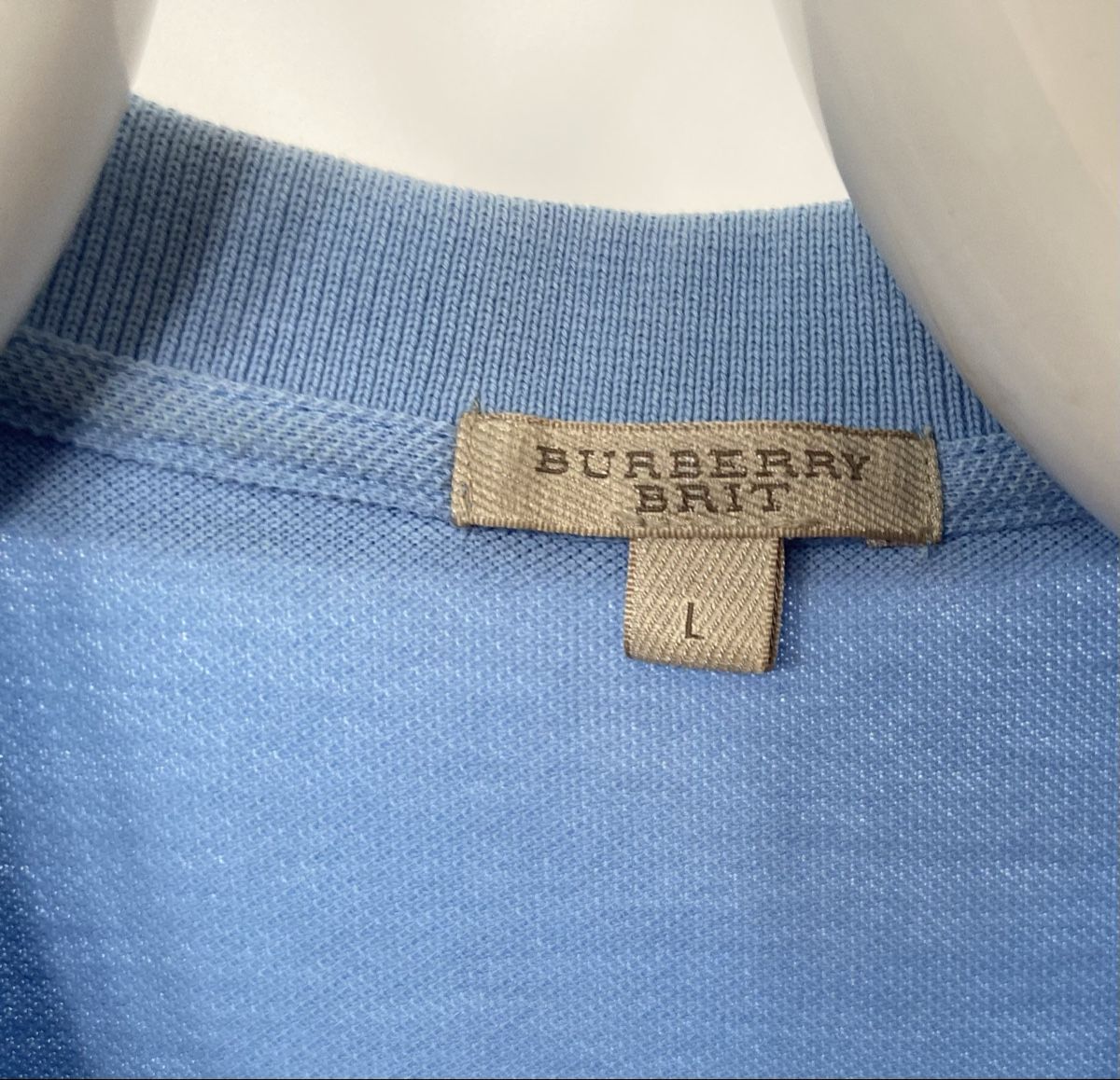 Burberry Magliette Polo: Burberry Polohemd Hellblau / L – Usato da Oberhofen Thun'see venduto da lilaoelum 3