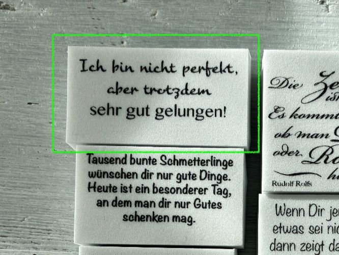 Stempel: LaBlanche Stempel Spruch '...perfekt' 1-teilig – Gebraucht aus Glattfelden von Qwerasdf