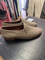 Bally Loafers Leder Grösse 6.5 beige geflochten 