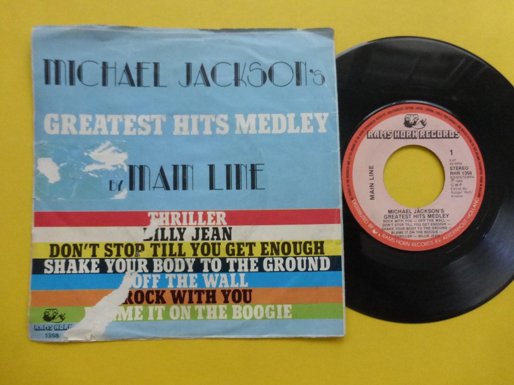 Dischi in vinile: Main Line – Michael Jackson's Greatest Hits Medley – Usato da Zürich venduto da Swiss57
