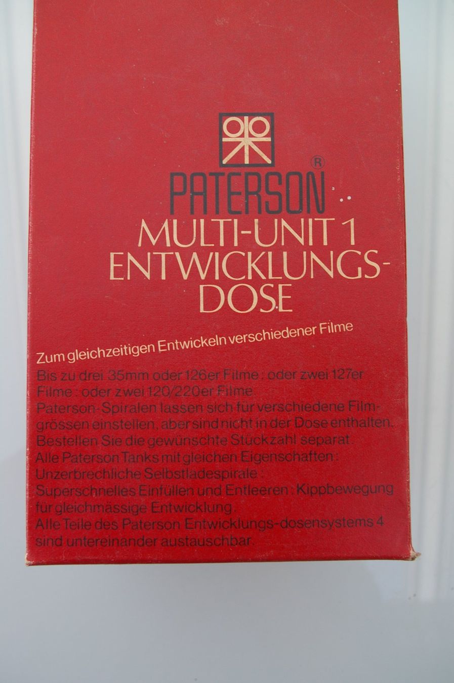 Paterson Photographic Equipment Laboratoire & Chambre noire: ENTWICKLUNGS-DOSE MULTI-UNIT 1   PATERSON – Neuf (Voir description) à Niederurnen par mowgli_1963 2