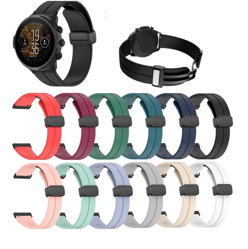 Armbänder & -reifen: Armband Bracelet Silikon Magnet für Suunto 9/7/D5/Spartan – Neu und originalverpackt aus Lausanne von WATCH-WORLD