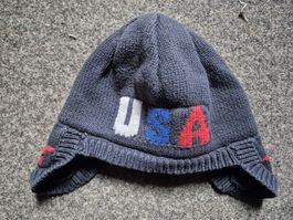 Bonnet d'hiver USA doublé chaud pour enfant, 50cm