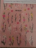 Nagelsticker Blumen, nailart, nailsticker, Autocollant ongle