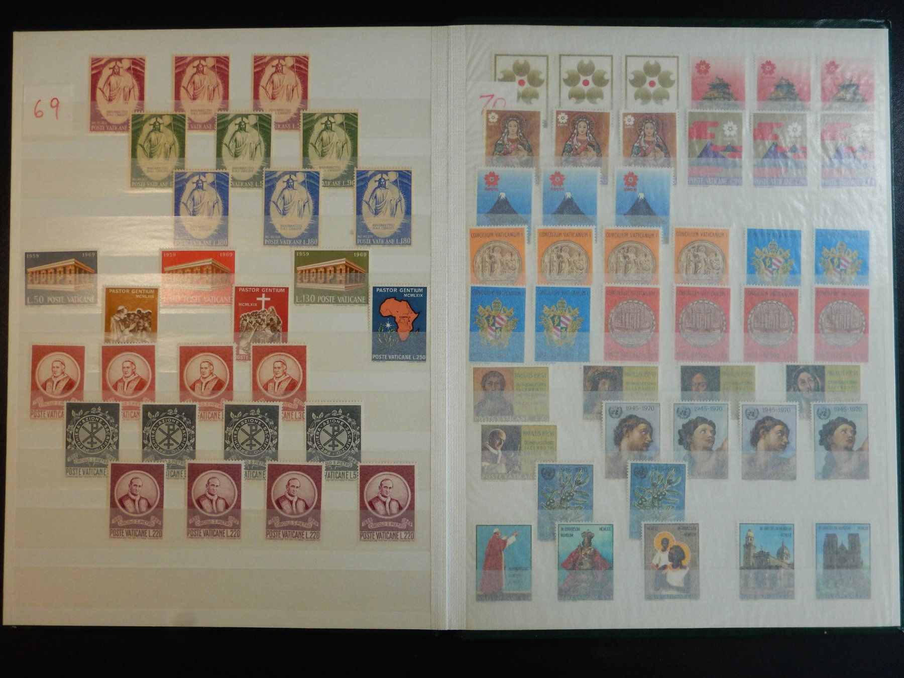 Tutti i francobolli: Vatikan Sammlung 1958-1971 ** – Usato da Zürich venduto da Muehlekauf 6
