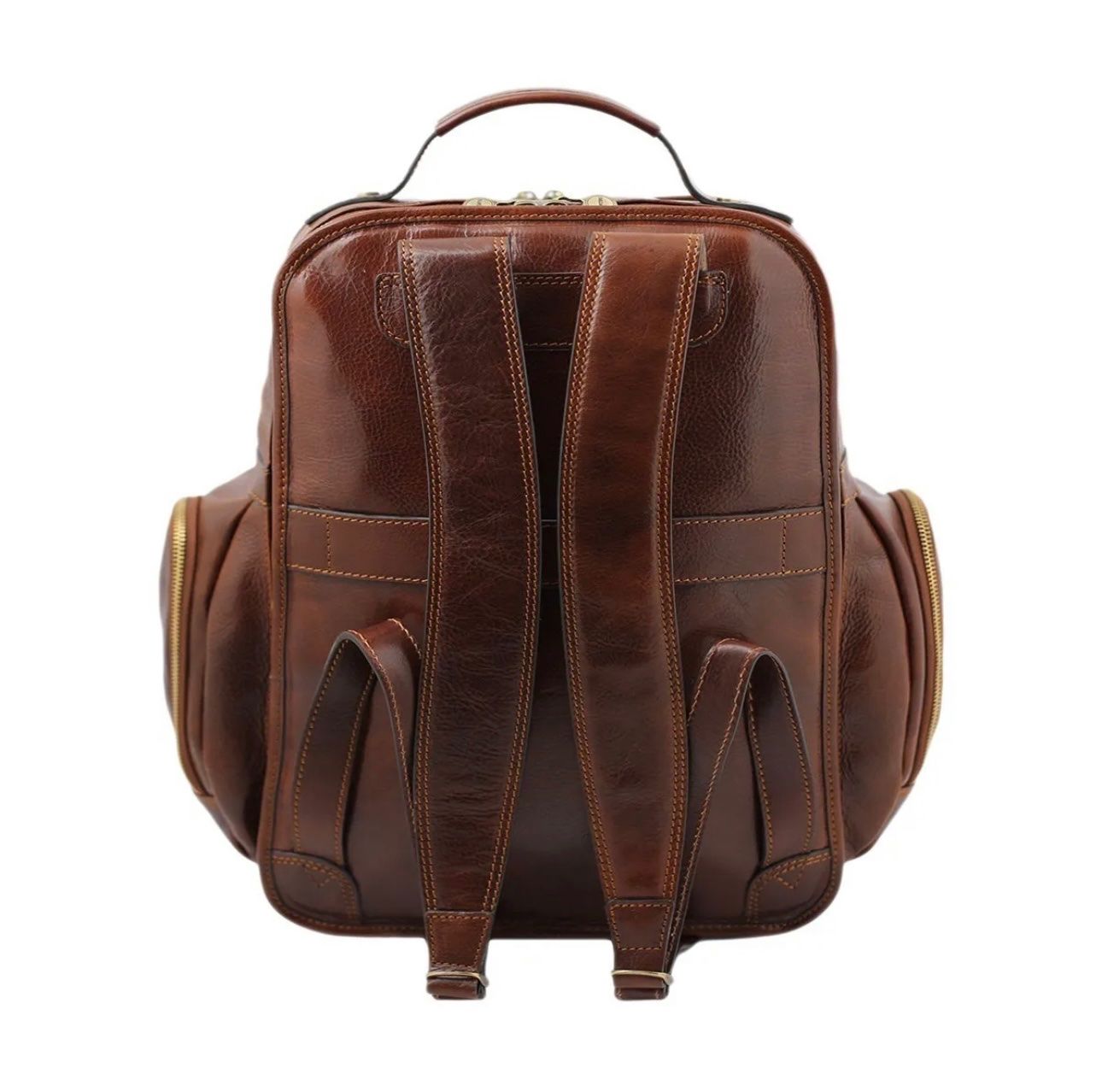 Zaini: Lederrucksack Tokyo - Farbe: Braun – Nuovo e nell'imballaggio originale da Wittenbach venduto da WWW.DRILUBAGS.CH 2