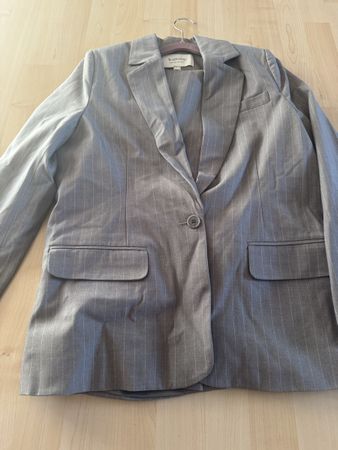 Damen Hosenanzug, Grau Gestreift, Gr. 34/36, Top Zustand!
