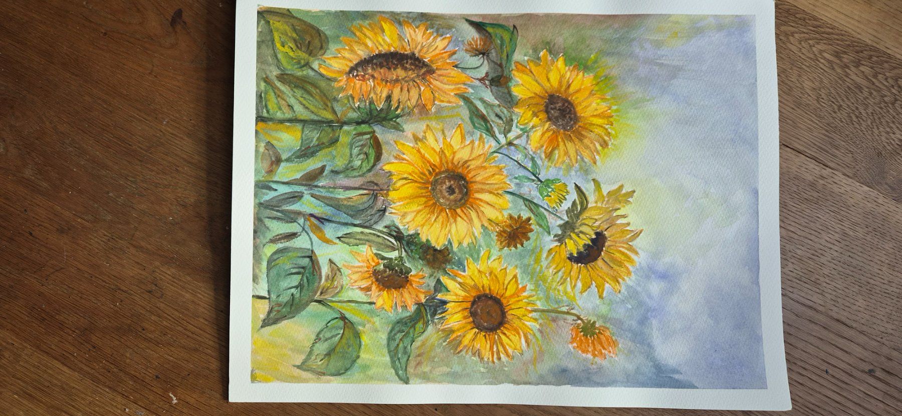 Tableaux: Sonnenblumen aquarel – Neuf (Voir description) à Ebikon par vij_fg72