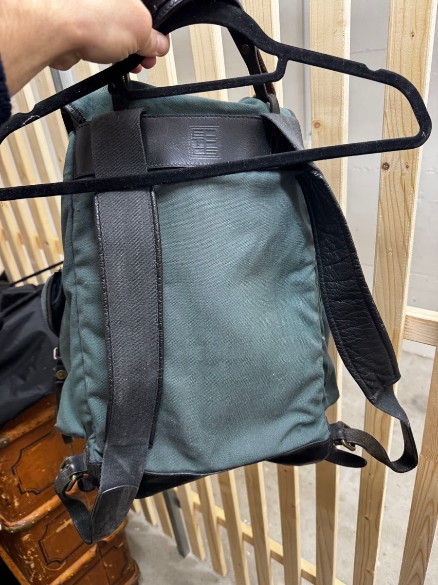 Zaini: BOTTHOS Rucksack Canvas Leder grün – Usato da Zürich venduto da Scrambler74 1