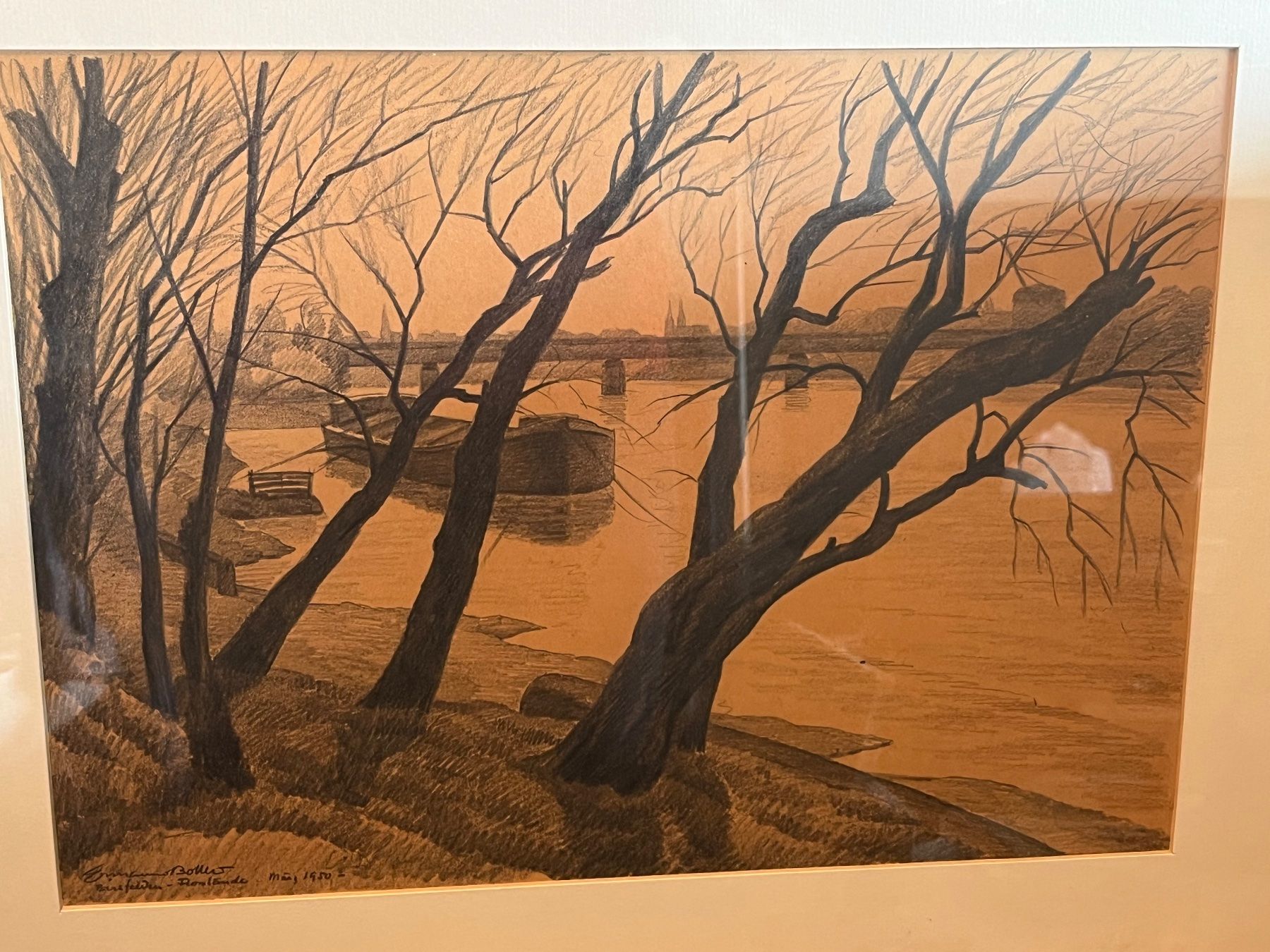 Dipinti: Ermanno BOLLER 1950 am Birsfelden – Usato da Basel venduto da PAUL_ART 9