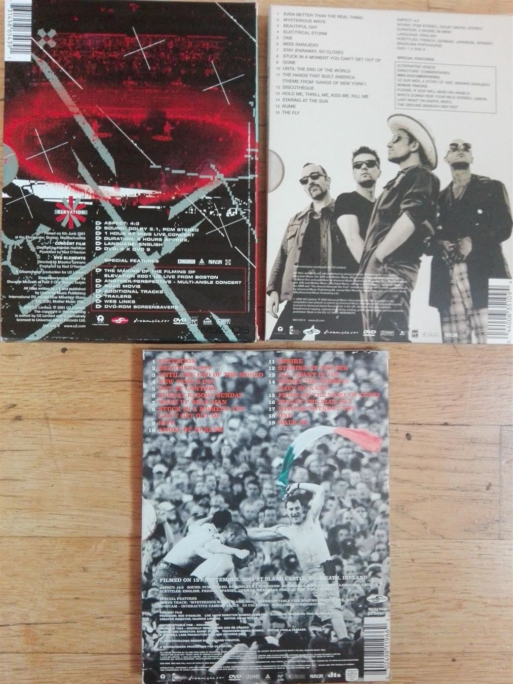 Tutti i DVDs: 9x (U2)  - DVD's (Packet) – Usato da St.Galllen venduto da elkaphone 7