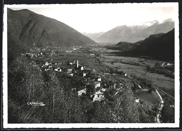 Cartoline postali: AK Cavigliano, Panorama mit Bergen – Usato da Berlin venduto da bartko-reher