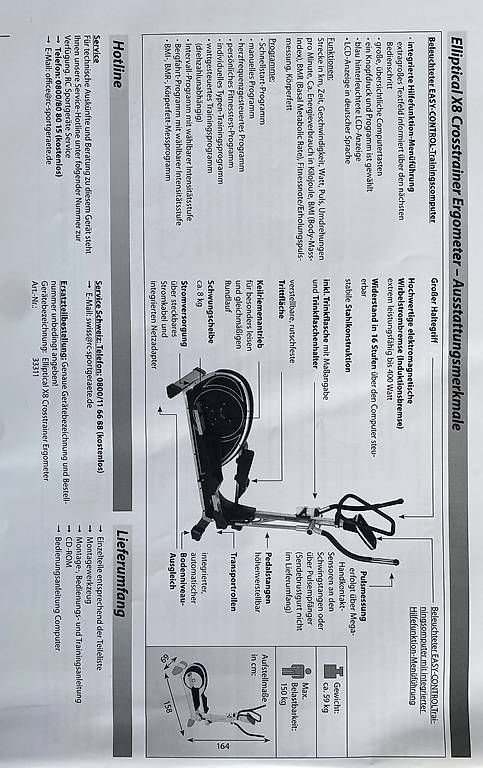 Vélos d'appartement: Crosstrainer Ergometer – D'occasion à Lüchingen par ebkaufsuche 3
