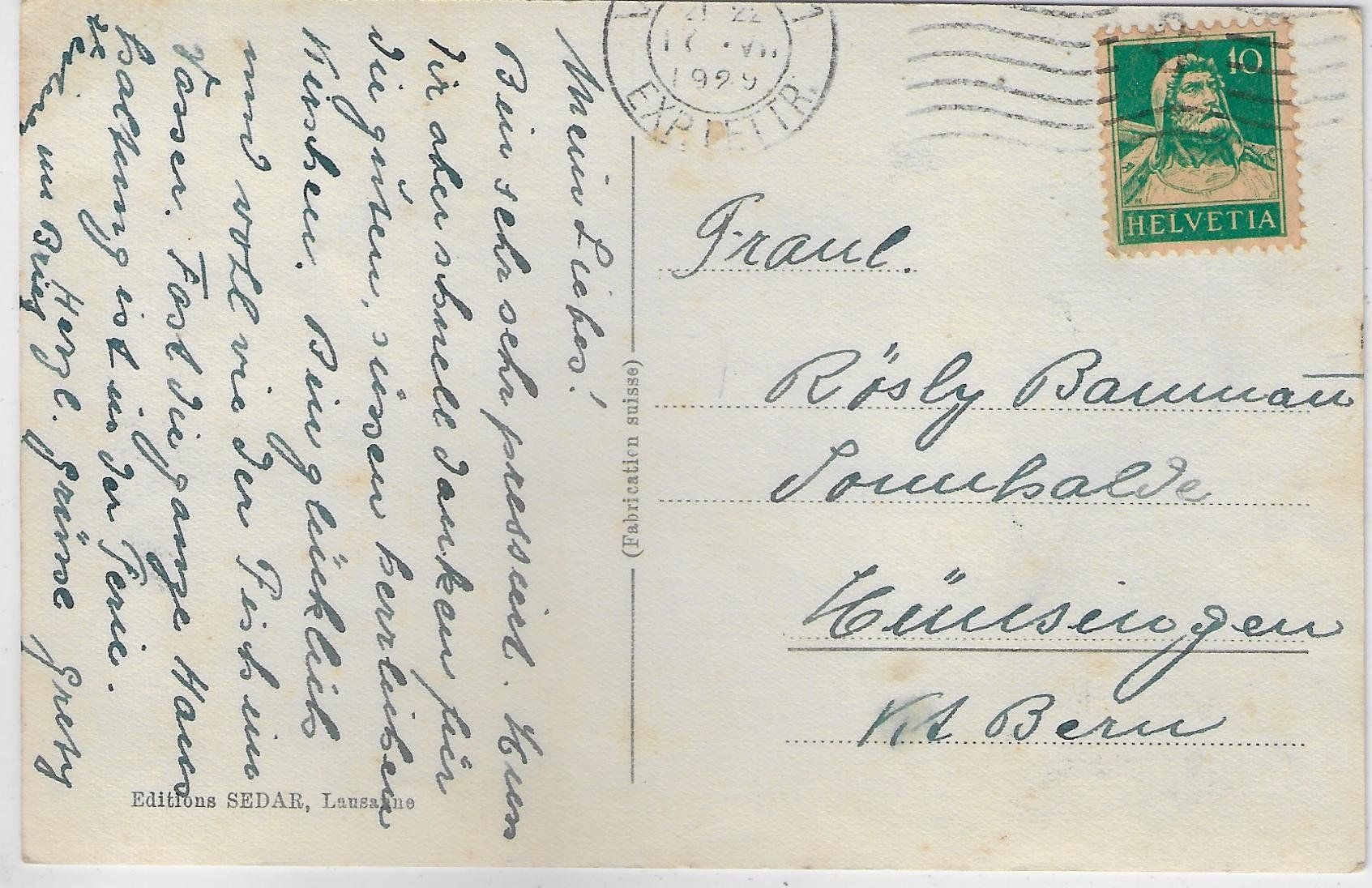 Cartoline postali: Vevey - Vue generale – Usato da Ettingen venduto da Kartenplanet 1