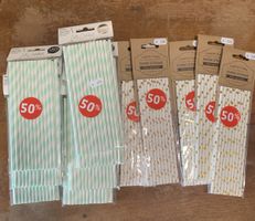 Papier Strohhalme, verschiedene Designs 🍹