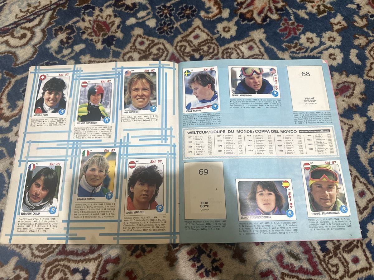 Panini Album: Album Ski 87 Panini  – Usato da Bellinzona venduto da Ti.belli 8