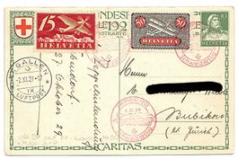 Bundesfeierkarte - Zeppelin-Post - Schweizerflug 1929