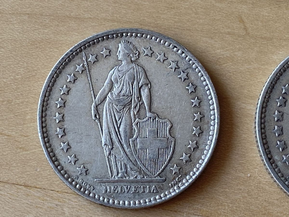 Tutti le monete: 2 x 2Fr Silber – Usato da Mosnang venduto da Goldwasser 2