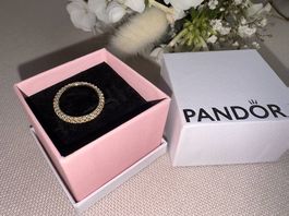 Pandora Pavé Ring  Vergoldet/Silber  Neuwertig in OVP