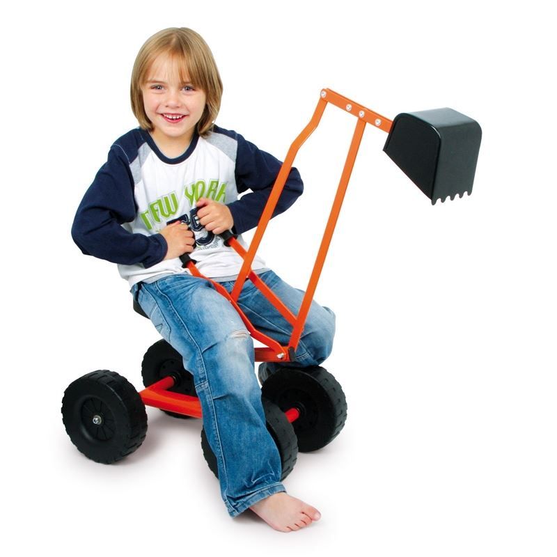 Escavatori: Bagger, Kinder- Sitzbagger mit Rädern – Nuovo e nell'imballaggio originale da Wettingen venduto da Swala 1