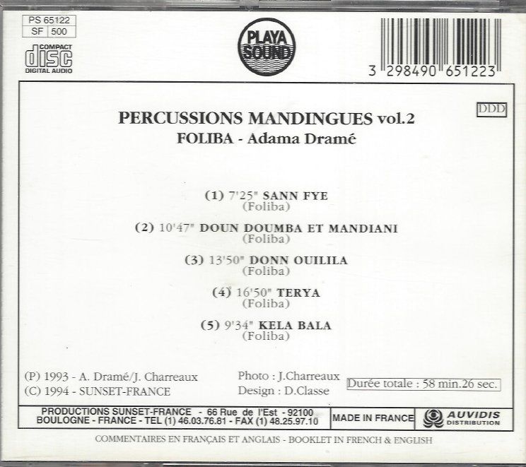 CD: CD Adama Dramé - Foliba – Usato da Courtepin venduto da Marisou2 1