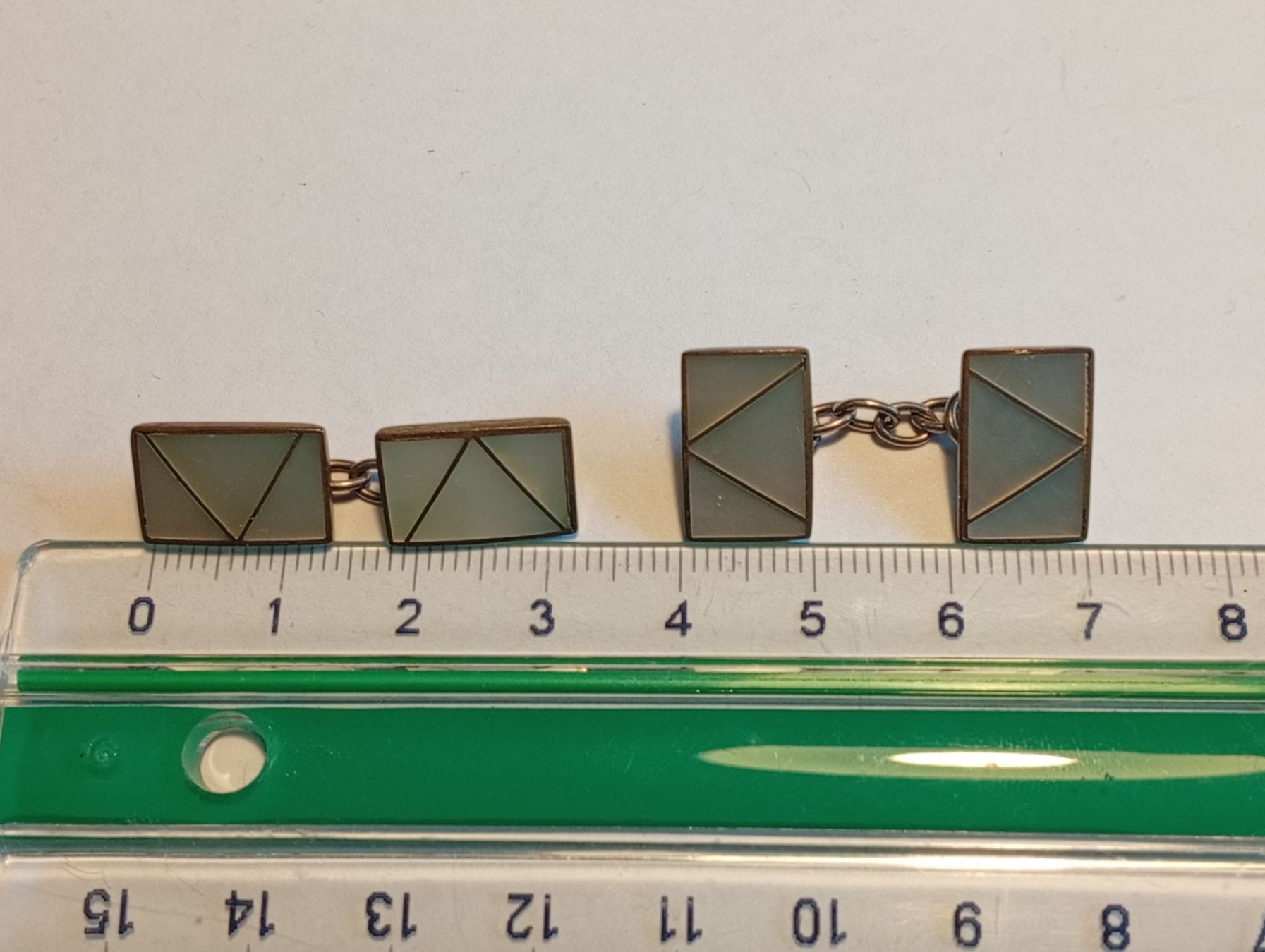Manschettenknöpfe: Manschettenknöpfe Vintage mit Perlmutter - cufflinks – Gebraucht aus Baden von TellsKuchenhaus 3