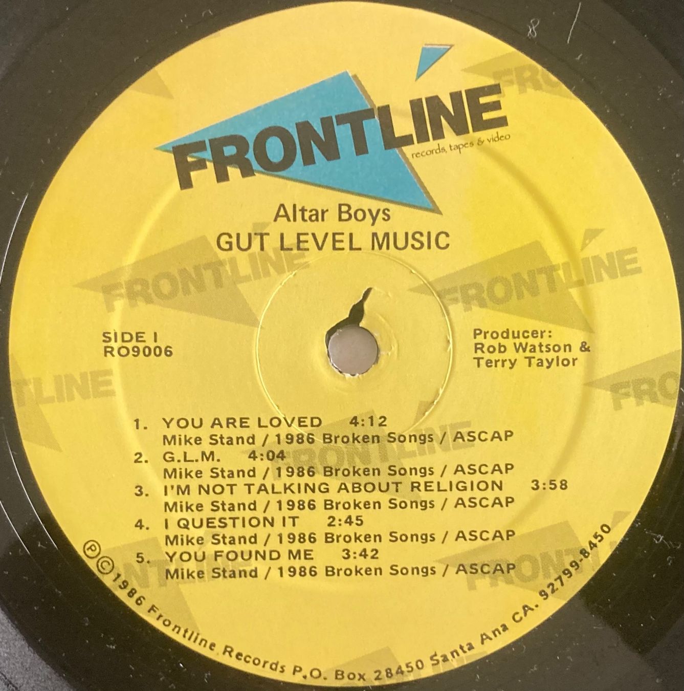 Dischi in vinile: ALTAR BOYS - GUT LEVEL MUSIC – Usato da Poliez-Pittet venduto da Newtown-Records 3