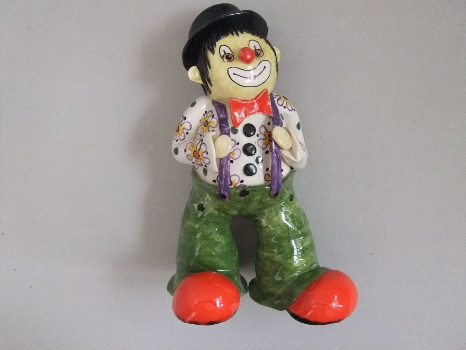 Statuette: Lustige Keramik Clown - Jakob Haas – Usato da Esslingen venduto da eintagammeer 6