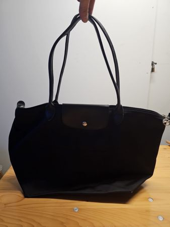 Longchamp Le Pliage grosse Schultertasche / Shopper Schwarz
