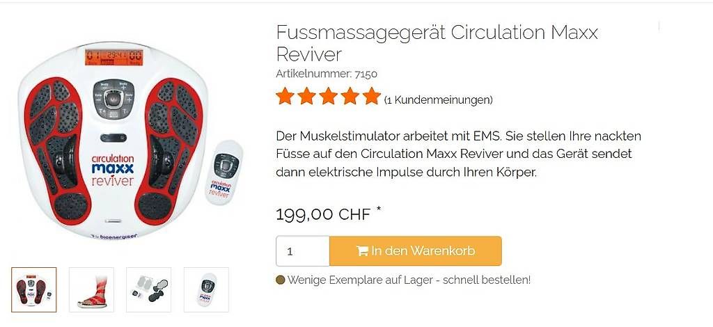 Attrezzature mediche: Durchblutungsstimulator Elektrisch – Usato da Zürich venduto da hei_gpv7