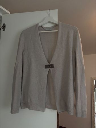 Cappellini Strickjacke hellgrau – 92% Wolle / 8% Cashmere
