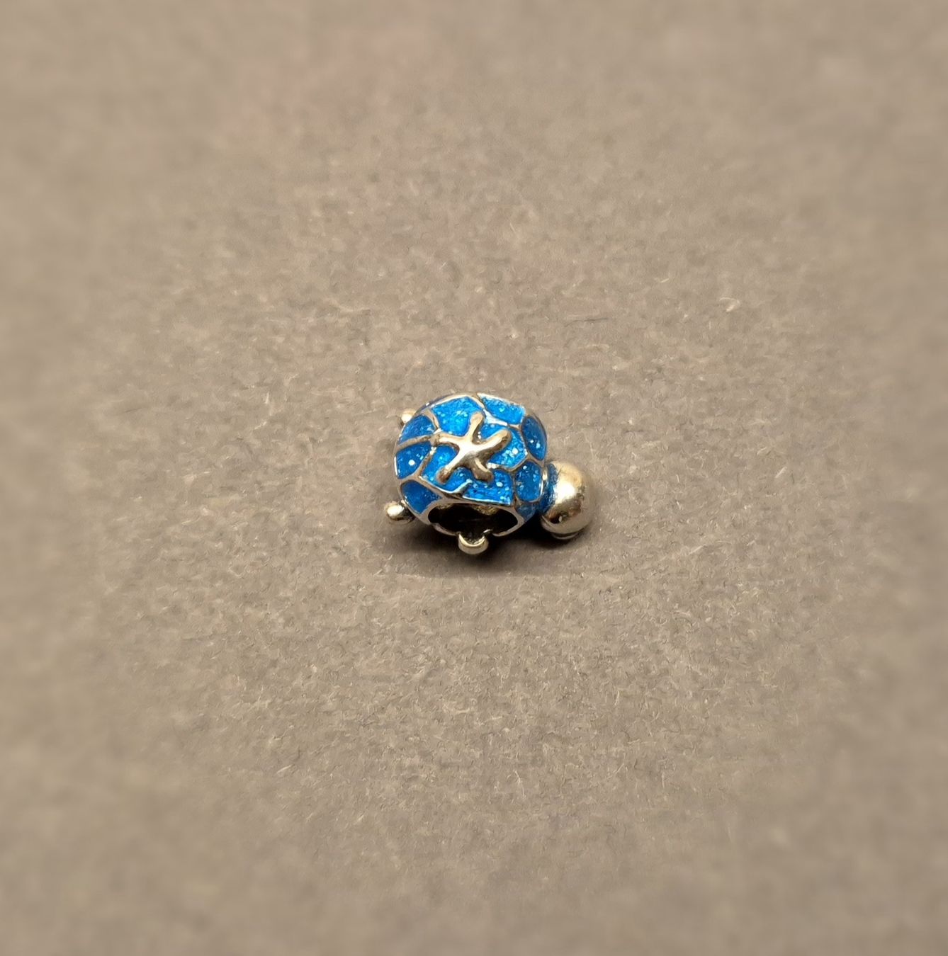 Anhänger: Silber Charm Schildkröte blau +Garantie – Neu (gemäss Beschreibung) aus Rotkreuz von Carbone_Bijou-Shop 3