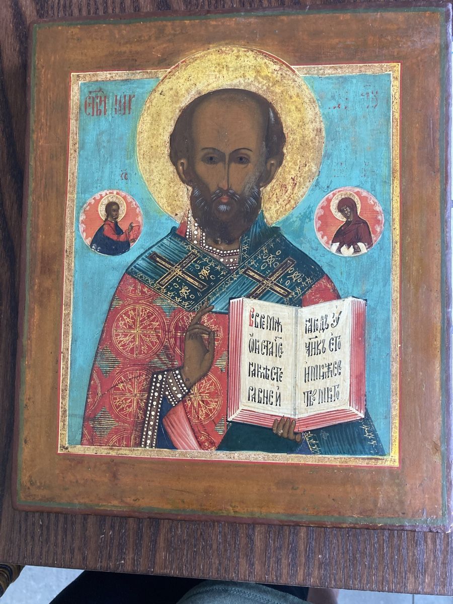 Dipinti: Ikone hl. Nikolaus von Myra – Usato da Hindelbank venduto da Scroki