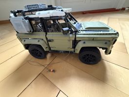 Lego Technic Land Rover Defender Modell gebraucht grün