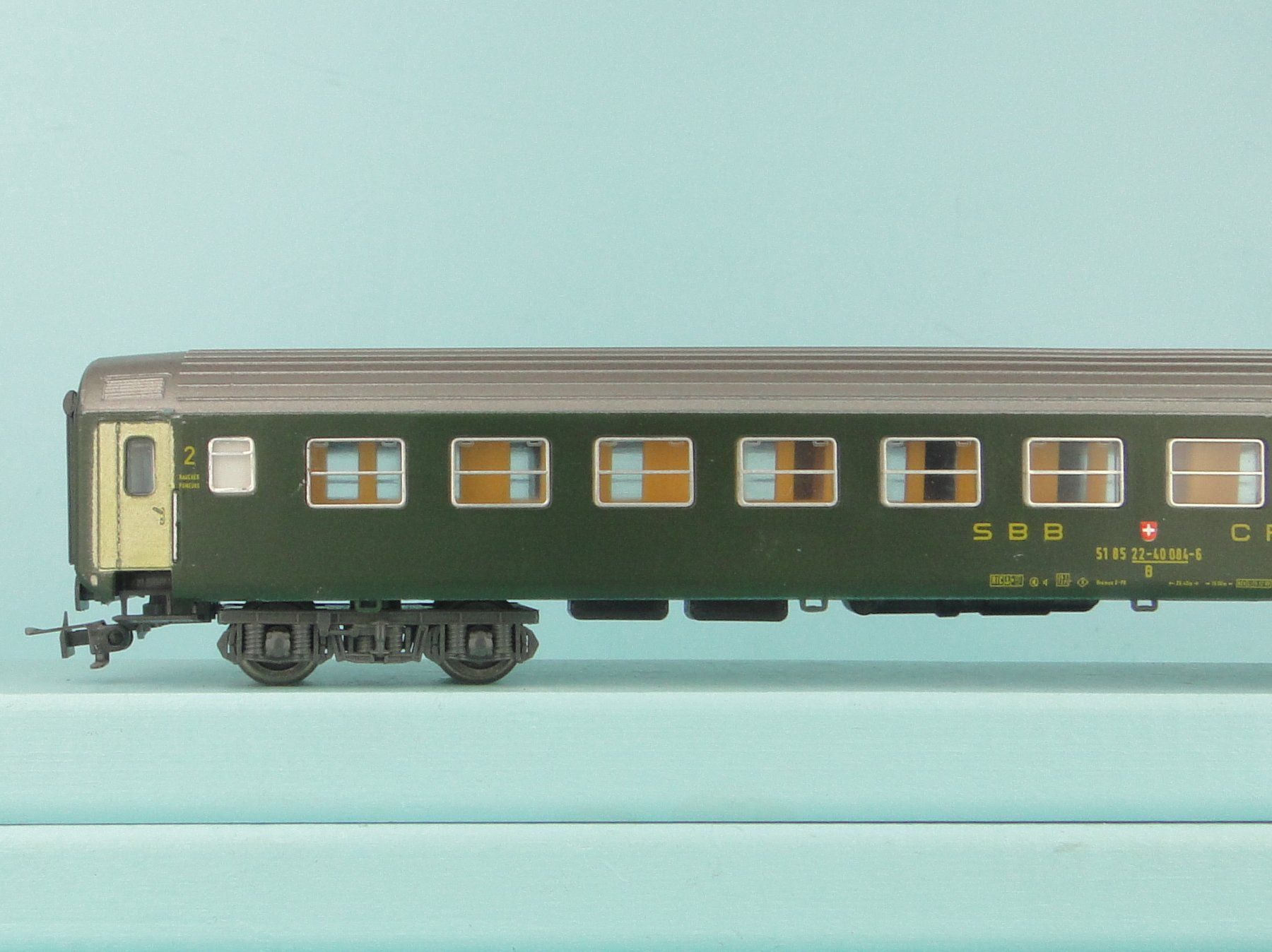 Liliput Modellini di ferrovie: Liliput 282 SBB RIC 2 Kl. – Usato da Bülach venduto da cann11 5