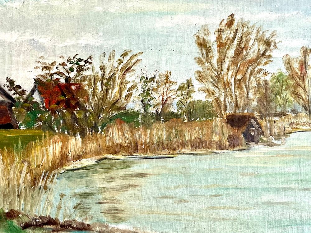 William Röthlisberger, Grosses Ölgemälde, Lac de Neuchâtel 3