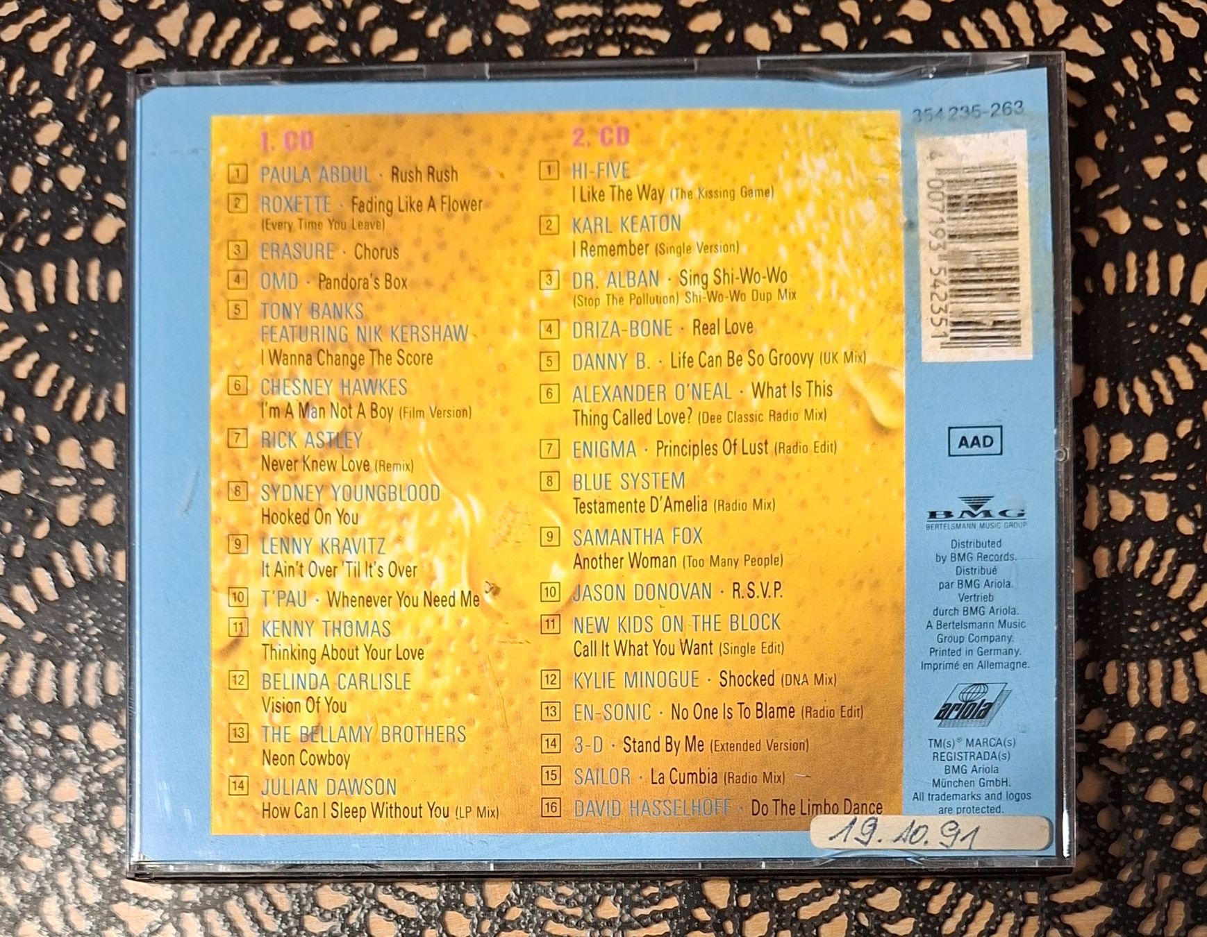 CD: Hot And Fresh Vol.6, DE 2CD Hit Compilation Sampler 1991 – Usato da Schönenberg TG venduto da Gregolino76 1