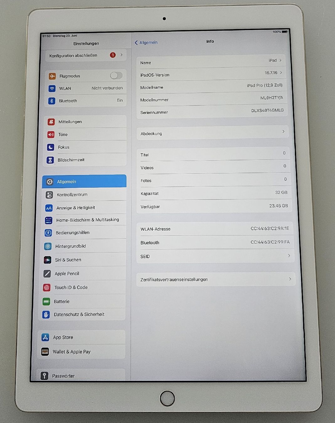 Apple Tablet PC: iPad Pro 12.9" 2015 32GB Wifi – Difettoso da Planken venduto da phi_2dcx 1