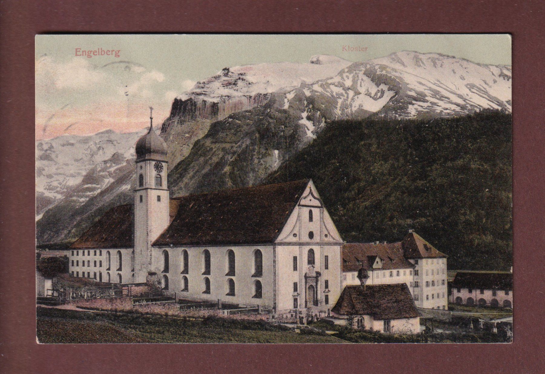 Cartes postales: ENGELBERG - Kloster - 1911 – D'occasion à Pully par nicecards-shop