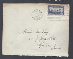 FRANCE lettre Poste aérienne