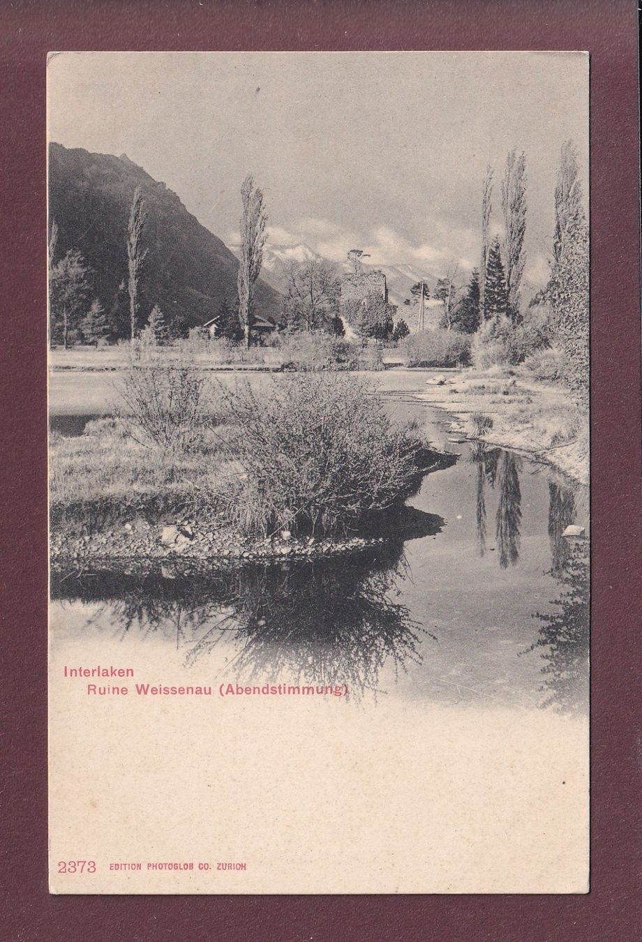 Cartes postales: Interlaken - RUINE WEISSENAU – D'occasion à Pully par nicecards