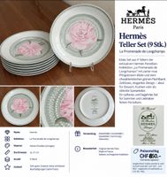 9 Hermès Teller La Promenade de Longchamps 21 cm Zustand